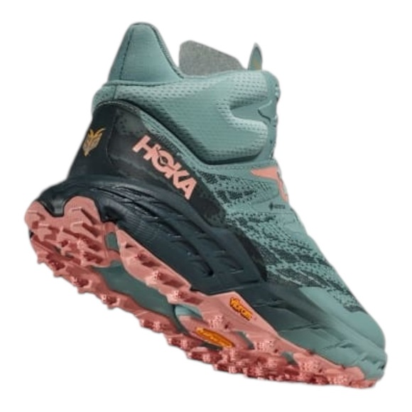 HOKA WOMEN'S SPEEDGOAT MID 5 GTX | AGAVE / SPRUCE- Size 6 - Picture 4 of 9